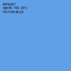 #5FA0E7 - Picton Blue Color Image